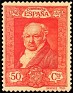 Spain 1930 Goya 50 CTS Orange Edifil 511